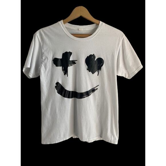 X‎ Happy Smile Face T-shirt Sz M0 - Picture 1 of 7
